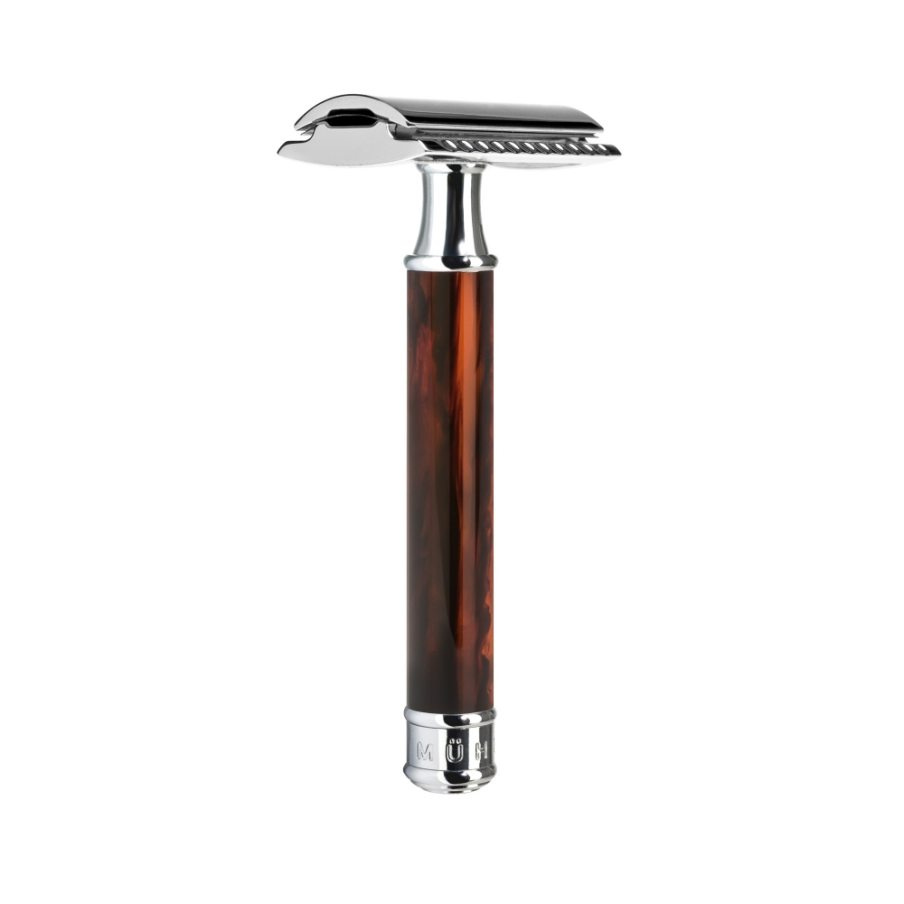 TRADITIONAL Safety razor closed comb High-grade resin, tortoiseshell