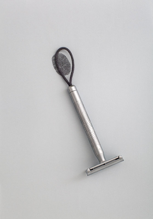 Companion Unisex Safety Razor Silver Matt - Stone