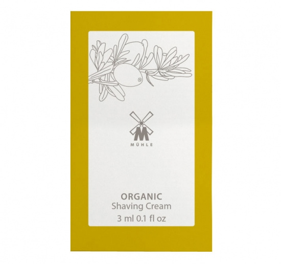 Organic Shaving Cream Sample - 3 Ml