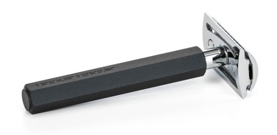Hexagon Safety Razor Anodised Aluminum Graphite