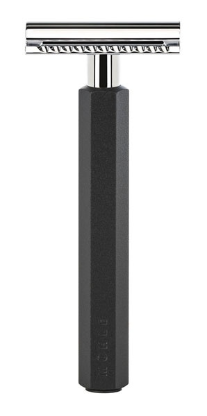 Hexagon Safety Razor Anodised Aluminum Graphite