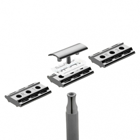 Rockwell 6c White Chrome - Soft Knurled Handle