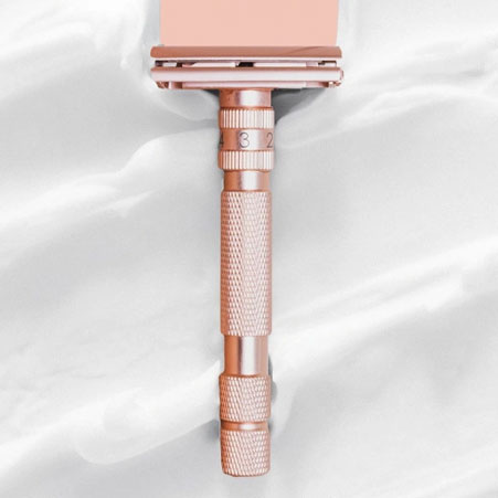 Rockwell T2 Safety Razor Twist-to-open Rose Gold