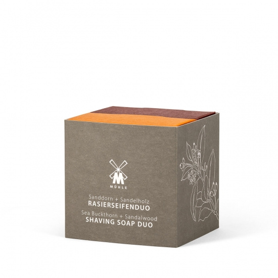 Shaving Soap Duo With Sea Buckthorn And Sandalwood