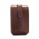 Leather pouch for traveling, brown