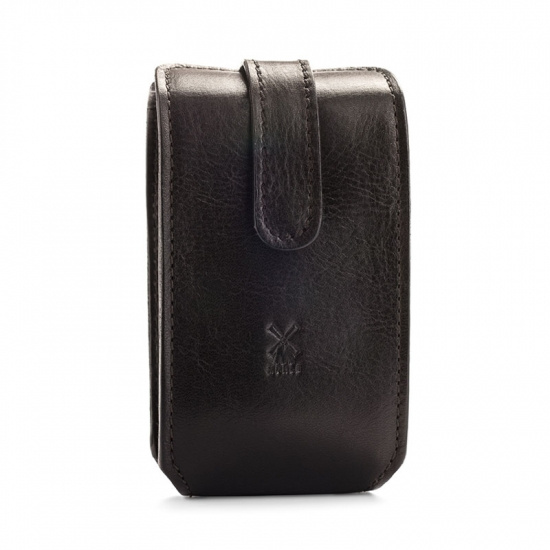 Leather Pouch For Traveling, Black