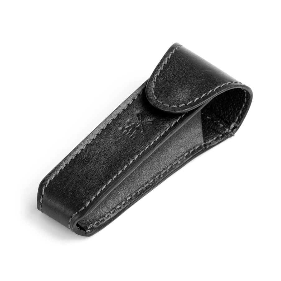 M�?HLE razor leather pouch for traveling, black