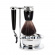 RYTMO set razor Mach3 shaving brush bowl resin black synthetic