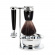 RYTMO set safety razor shaving brush bowl resin black synthetic