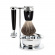 RYTMO set safety razor shaving brush bowl resin black pure badger